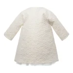 Rochita Bebe fetita 0-2 ani Albă cu Cardigan