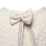 Rochita Bebe fetita 0-2 ani Albă cu Cardigan