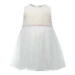 Rochita Bebe fetita 0-2 ani Albă cu Cardigan