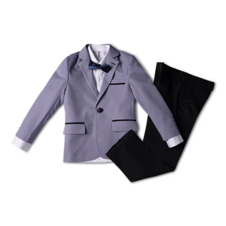 Costum Elegant pentru Ceremonie pentru Băieți cu Papion