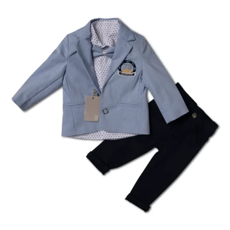 Costum Elegant pentru Băieți cu Papion