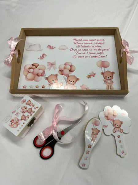 Tavă și Accesorii pentru Turtă și Moț de Fete