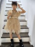 Rochie din Tulle Bej pentru Fete 2-5 Ani