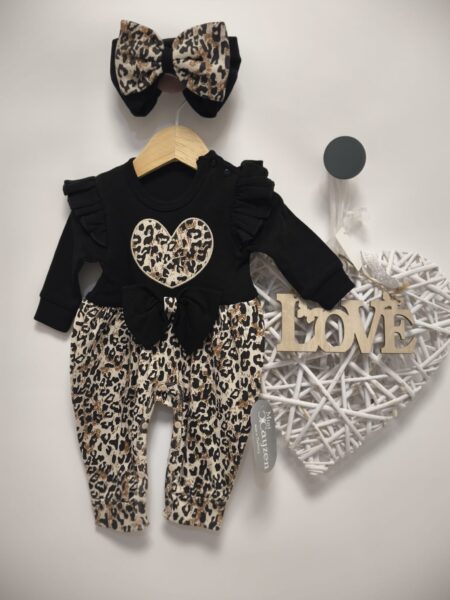 Body Bebe Fetiță cu Imprimeu Animal Print