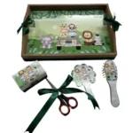Tava si Accesorii pentru Mot Baiat cu Animale din Desene Animate, Tema Safari