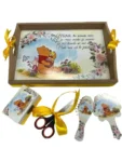 Tava si Accesorii pentru Mot Baiat cu Ursuleț din Desene Animate